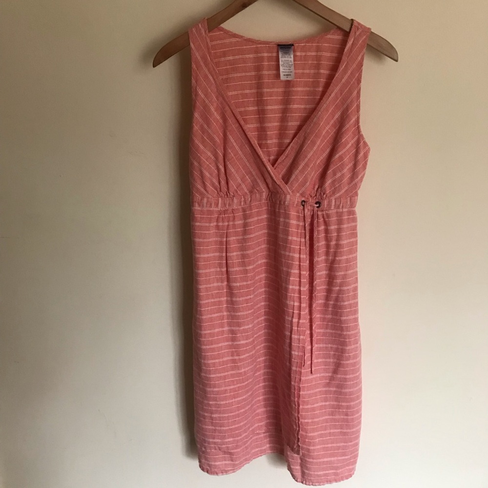 PATAGONIA Sleeveless Dress Pink Striped Size 4